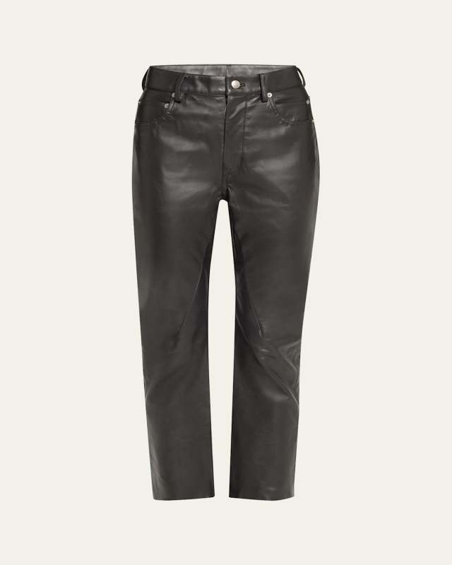 Detroit Bootcut Leather Pants